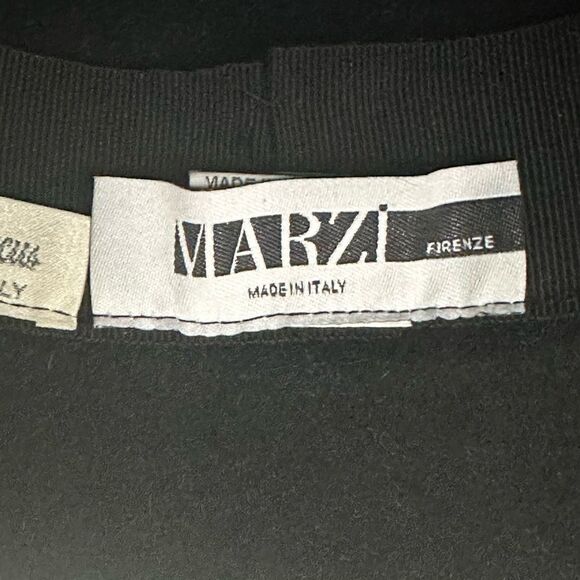 Matzo Black 100% Rabbit Bucket Knot Hat O/S - Picture 6 of 9